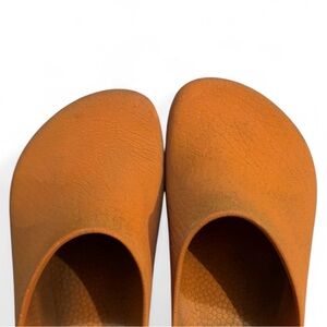 Birkenstock Orange Mules